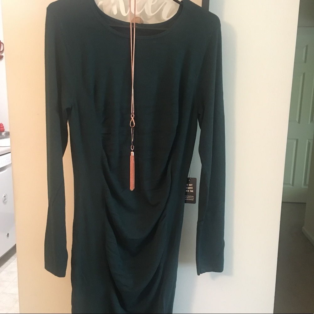 Green Long Sleeve Dress